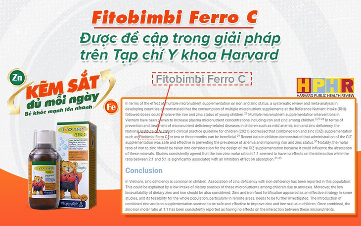 Trẻ em Việt thiếu sắt kẽm cao, Tạp chí Y Khoa Harvard lưu ý cha mẹ những điều này! - Ảnh 3. Trẻ em Việt thiếu sắt kẽm cao, Tạp chí Y Khoa Harvard lưu ý cha mẹ những điều này! - Ảnh 3.
