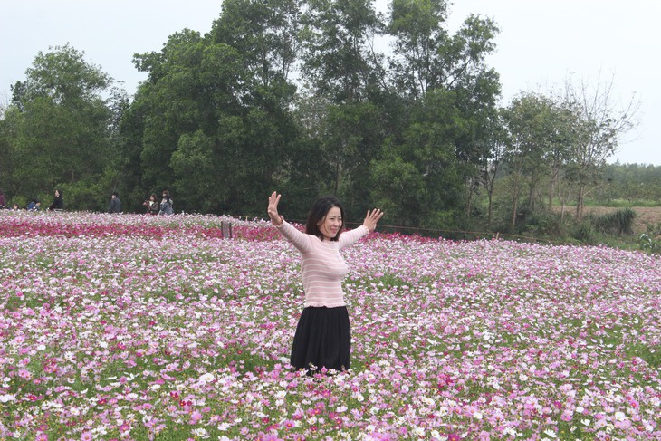 Du khách thích thú tham quan vườn hoa đa sắc ven TP. Đồng Hới - Ảnh 10.