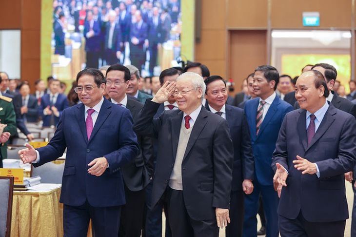 Tổng Bí thư dự Hội nghị tổng kết công tác năm 2022, triển khai kế hoạch phát triển KTXH năm 2023 - Ảnh 1. Tổng Bí thư dự Hội nghị tổng kết công tác năm 2022, triển khai kế hoạch phát triển KTXH năm 2023 - Ảnh 1.