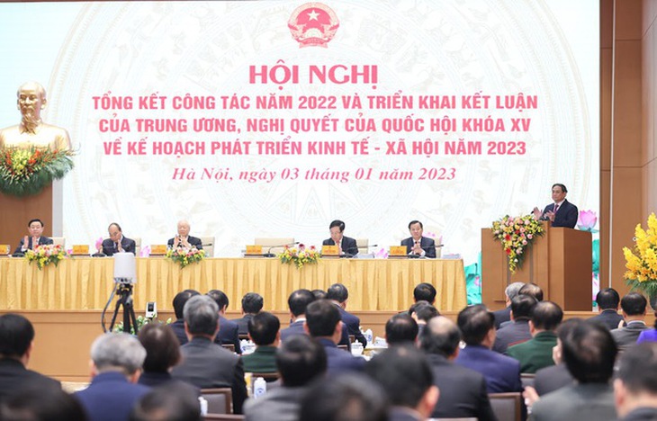 Tổng Bí thư dự Hội nghị tổng kết công tác năm 2022, triển khai kế hoạch phát triển KTXH năm 2023 - Ảnh 5. Tổng Bí thư dự Hội nghị tổng kết công tác năm 2022, triển khai kế hoạch phát triển KTXH năm 2023 - Ảnh 5.
