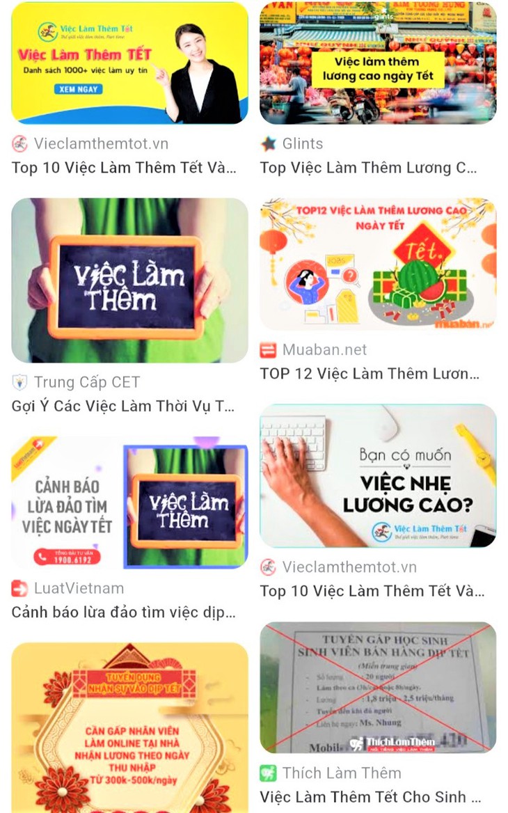 Sinh viên tìm việc giáp Tết: Đừng biến thành "mồi ngon" của các trò lừa đảo - Ảnh 2. Sinh viên tìm việc giáp Tết: Đừng biến thành "mồi ngon" của các trò lừa đảo - Ảnh 2.