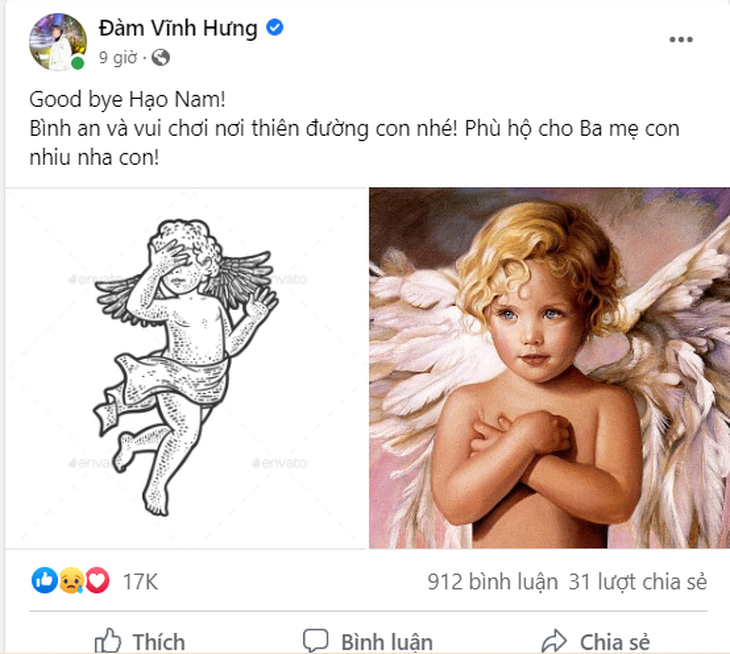 Sao Việt nghẹn lòng, gửi lời vĩnh biệt tới "thiên thần nhỏ" Hạo Nam - Ảnh 1.