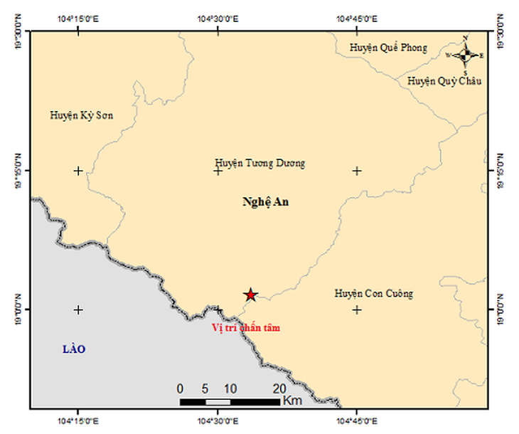 Lại xảy ra động đất ở Nghệ An - Ảnh 1.