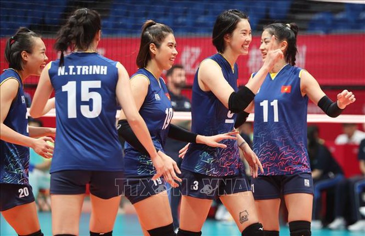 ASIAD 2023: Bóng chuyền nữ Việt Nam lội ngược dòng, thắng nghẹt thở Hàn Quốc
