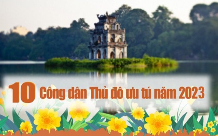 Tặng thưởng danh hiệu "Công dân Thủ đô ưu tú" năm 2023 cho 10 cá nhân