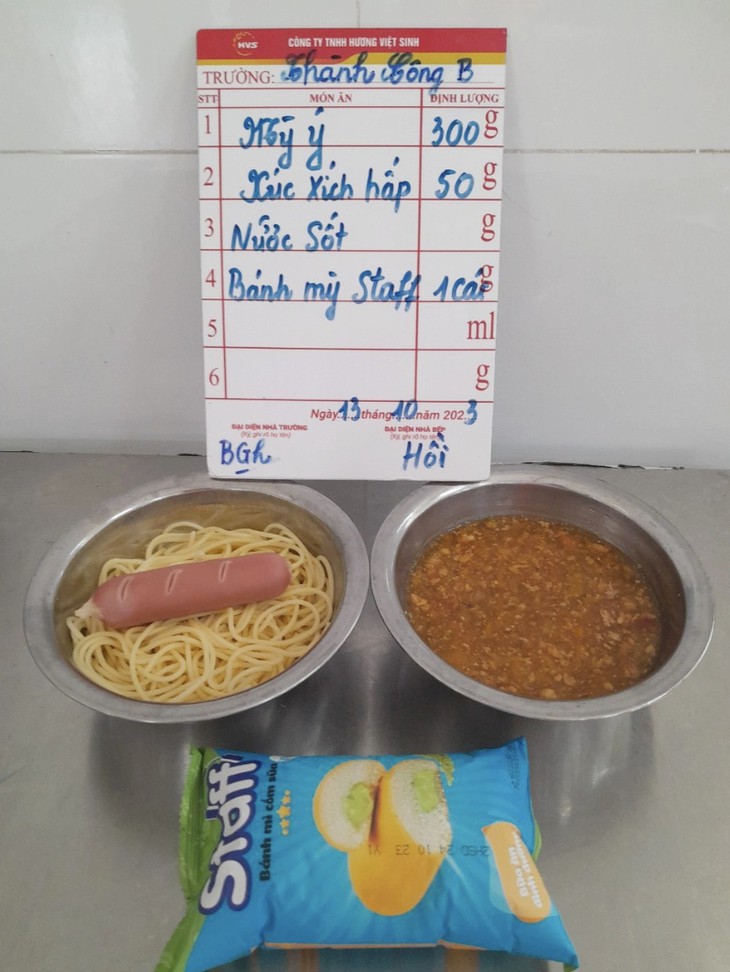 Nhiều học sinh Trường Tiểu học Thành Công B bị nôn ói, đau bụng: Hiệu trưởng nói gì? - Ảnh 1.