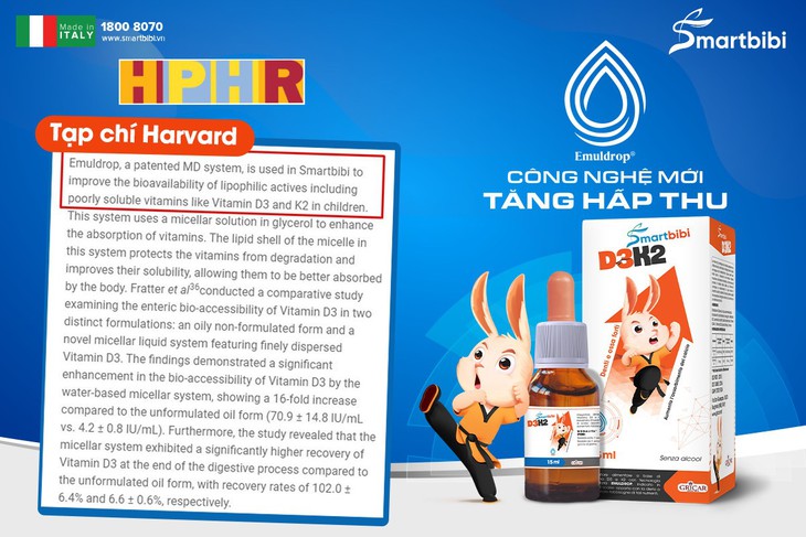 Khám phá công nghệ tăng hấp thu mới trong sản phẩm hỗ trợ bổ sung D3K2 của trẻ - Ảnh 1.