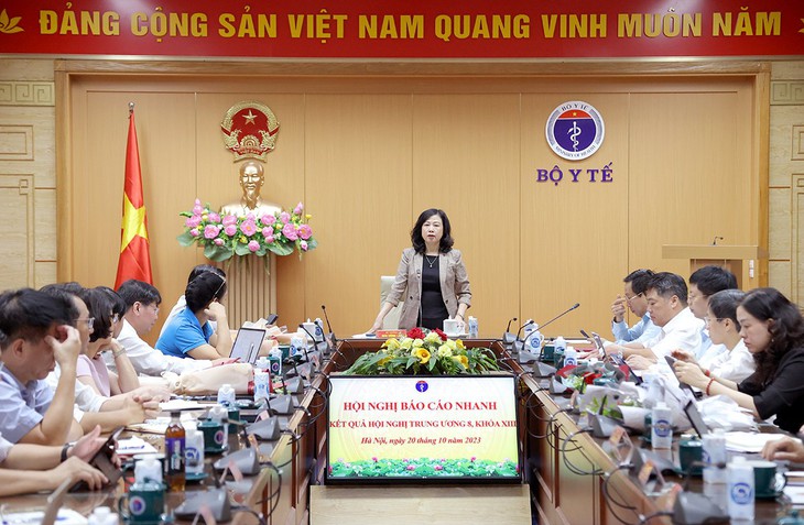 Bộ Y tế tổ chức hội nghị thông báo nhanh kết quả Hội nghị Trung ương 8, khóa XIII
- Ảnh 1. Bộ Y tế tổ chức hội nghị thông báo nhanh kết quả Hội nghị Trung ương 8, khóa XIII
- Ảnh 1.