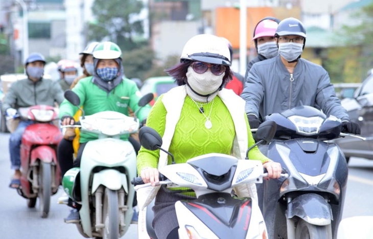 Không khí lạnh bao phủ miền Bắc, nhiệt giảm mạnh - Ảnh 2.