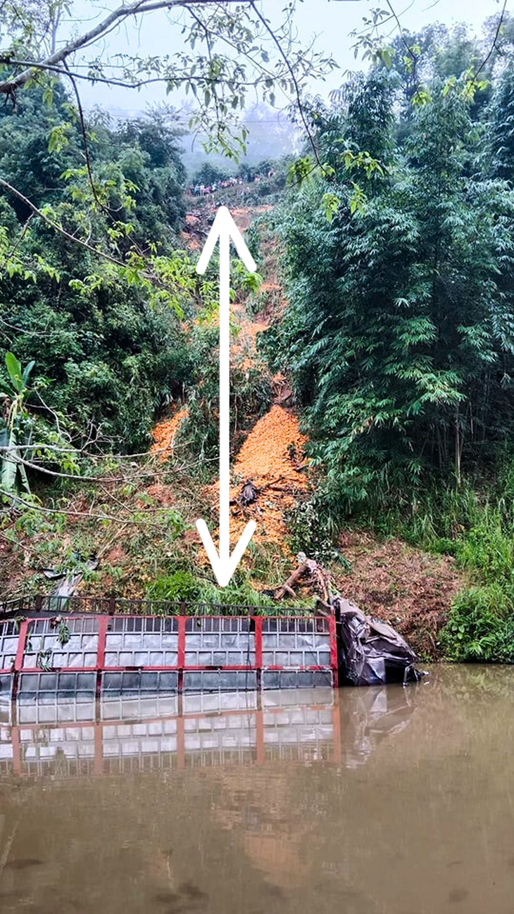 Tài xế lùi xe bất cẩn, cả phương tiện rơi xuống vực - Ảnh 3.