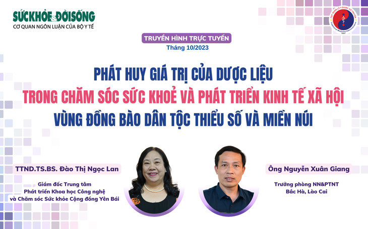 Truyền hình trực tuyến:  Phát huy giá trị của dược liệu trong chăm sóc sức khỏe và phát triển kinh tế xã hội vùng đồng bào dân tộc thiểu số và miền núi