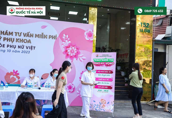 100 suất khám và tư vấn bệnh phụ khoa miễn phí tại Hà Nội - Ảnh 1. 100 suất khám và tư vấn bệnh phụ khoa miễn phí tại Hà Nội - Ảnh 1.