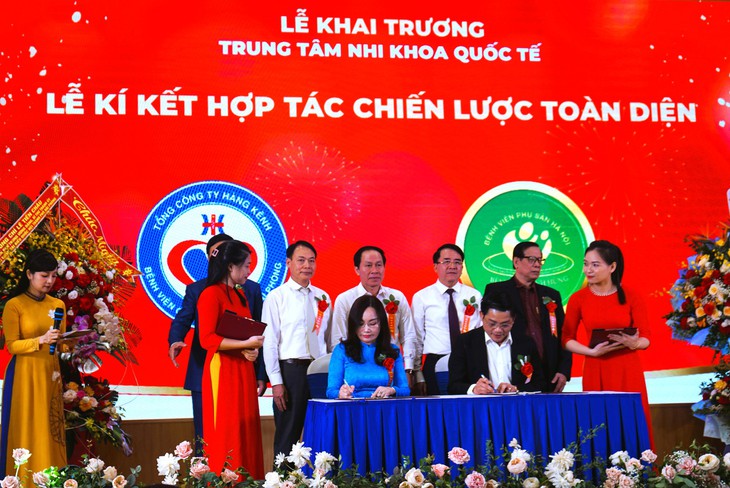 Hải Phòng: Khai trương Trung tâm Nhi khoa Quốc tế và gắn biển chào mừng Đại hội 13 Công đoàn Việt Nam - Ảnh 2. Hải Phòng: Khai trương Trung tâm Nhi khoa Quốc tế và gắn biển chào mừng Đại hội 13 Công đoàn Việt Nam - Ảnh 2.
