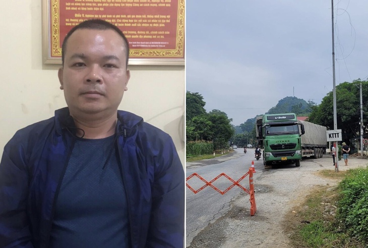 Tạm giữ tài xế xe tải vi phạm nồng độ cồn, lặng mạ CSGT - Ảnh 1.