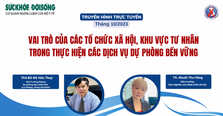 Truyền hình trực tuyến: 'Vai trò của các tổ chức xã hội, khu vực tư nhân trong thực hiện các dịch vụ dự phòng bền vững' - Ảnh 1. Truyền hình trực tuyến: 'Vai trò của các tổ chức xã hội, khu vực tư nhân trong thực hiện các dịch vụ dự phòng bền vững' - Ảnh 1.