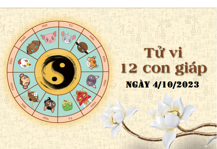 Tử vi 12 con giáp hôm nay 4/10: Mão vất vả, Tỵ không may mắn - Ảnh 1. Tử vi 12 con giáp hôm nay 4/10: Mão vất vả, Tỵ không may mắn - Ảnh 1.