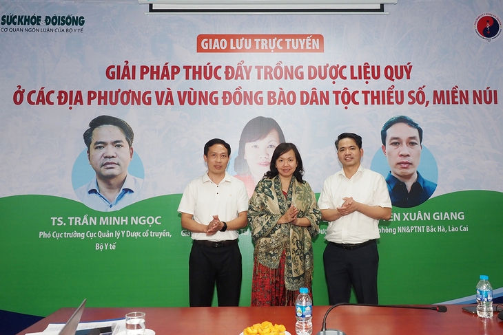 Đang giao lưu trực tuyến: Giải pháp thúc đẩy trồng dược liệu quý ở các địa phương và vùng đồng bào dân tộc thiểu số, miền núi - Ảnh 1. Đang giao lưu trực tuyến: Giải pháp thúc đẩy trồng dược liệu quý ở các địa phương và vùng đồng bào dân tộc thiểu số, miền núi - Ảnh 1.