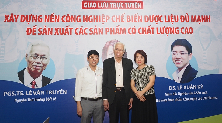 Đang giao lưu trực tuyến: Xây dựng nền công nghiệp chế biến dược liệu đủ mạnh để sản xuất các sản phẩm có chất lượng cao - Ảnh 1.