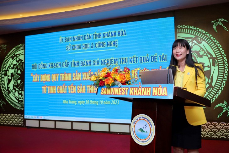 Một đề tài khoa học xuất sắc cấp tỉnh, có giá trị thực tiễn cao về tinh chất yến sào - Ảnh 1.
