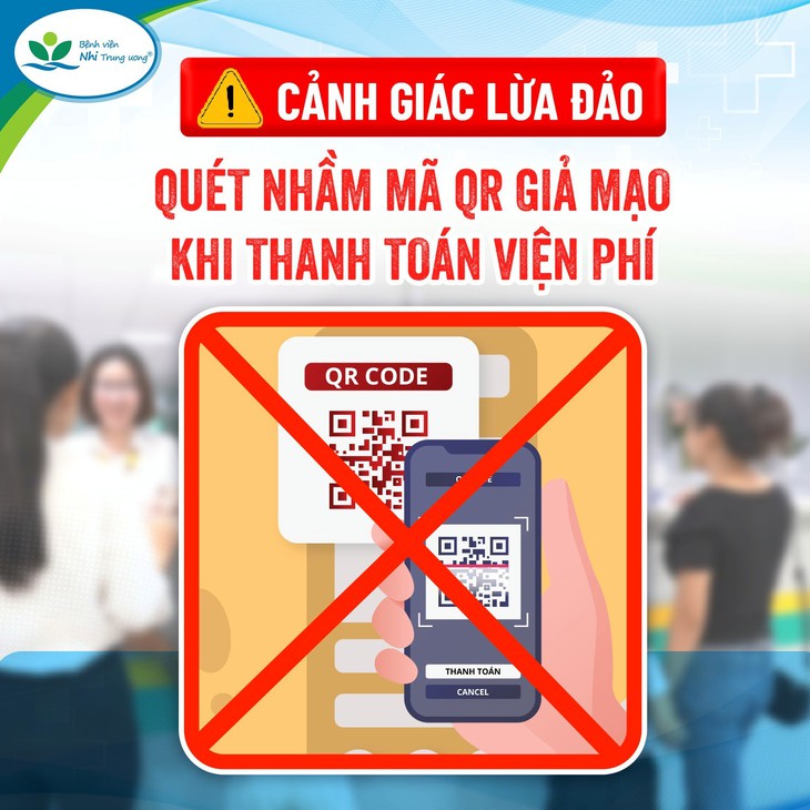 Cảnh báo mã QR giả mạo tại quầy thanh toán viện phí - Ảnh 2.