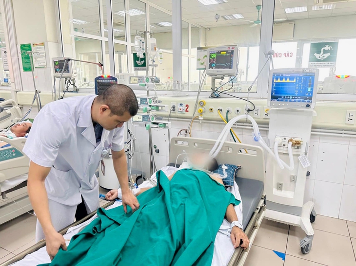 Mèo cắn vào tay, một thợ xây hôn mê phải thở máy - Ảnh 1.