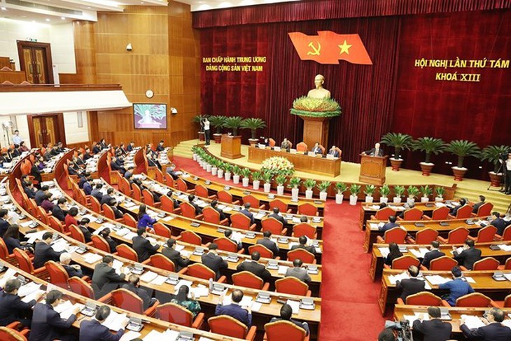 Nội dung ngày làm việc thứ sáu Hội nghị Trung ương 8 khóa XIII - Ảnh 1.