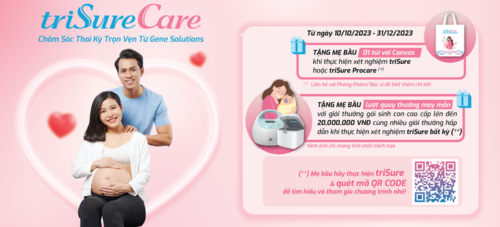 Gene Solutions ra mắt chương trình "triSureCare - Chăm sóc Thai kỳ trọn vẹn" - Ảnh 3. Gene Solutions ra mắt chương trình "triSureCare - Chăm sóc Thai kỳ trọn vẹn" - Ảnh 3.