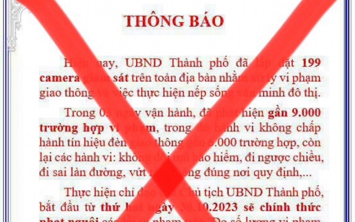 Truy tìm người tung tin bịa đặt phạt nguội qua camera
