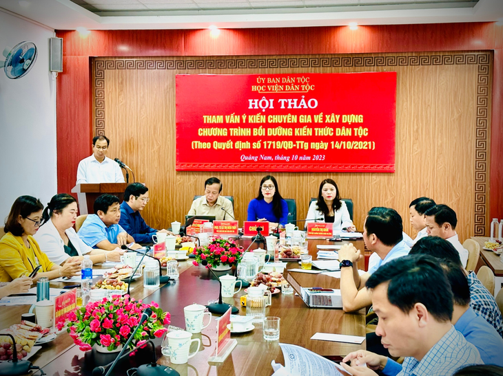 Hội thảo về xây dựng chương trình bồi dưỡng kiến thức dân tộc theo Chương trình MTQG 1719- Ảnh 1. Hội thảo về xây dựng chương trình bồi dưỡng kiến thức dân tộc theo Chương trình MTQG 1719- Ảnh 1.