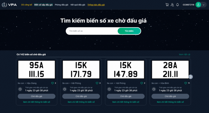 Sẽ có thêm gần 290 nghìn biển số xe ô tô trong đợt đấu giá lần 2- Ảnh 2. Sẽ có thêm gần 290 nghìn biển số xe ô tô trong đợt đấu giá lần 2- Ảnh 2.