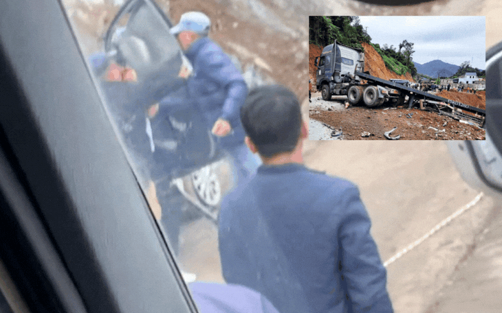 Clip cứu người bị thương trong vụ tai nạn liên hoàn tại Hòa Bình