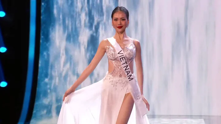 Bùi Quỳnh Hoa trình diễn 'thiếu điểm nhấn' tại bán kết Miss Universe 2023- Ảnh 3. Bùi Quỳnh Hoa trình diễn 'thiếu điểm nhấn' tại bán kết Miss Universe 2023- Ảnh 3.