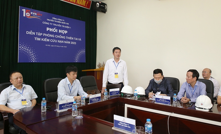 Phối hợp các lực lượng diễn tập ứng phó sự cố lưới điện truyền tải- Ảnh 10.
