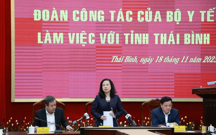 Bộ trưởng Đào Hồng Lan ấn tượng với sự quan tâm, đầu tư của Thái Bình cho công tác chăm sóc sức khỏe nhân dân