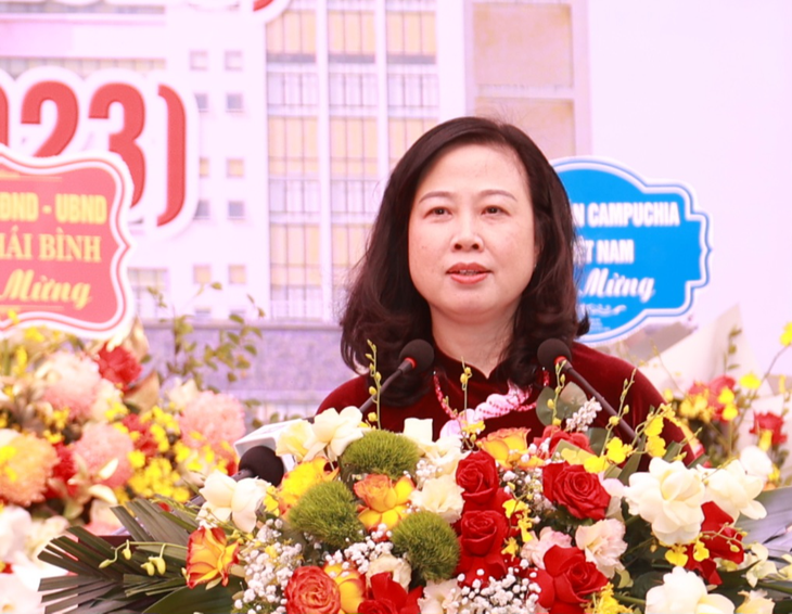 5 nhiệm vụ Bộ trưởng Bộ Y tế Đào Hồng Lan nhắn gửi đến Trường Đại học Y Dược Thái Bình - Ảnh 1. 5 nhiệm vụ Bộ trưởng Bộ Y tế Đào Hồng Lan nhắn gửi đến Trường Đại học Y Dược Thái Bình - Ảnh 1.