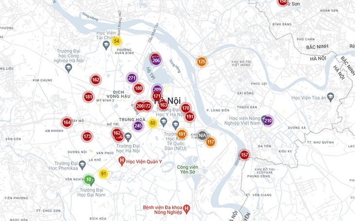 Ô nhiễm không khí, Hà Nội mịt mù nhìn từ trên cao- Ảnh 1.