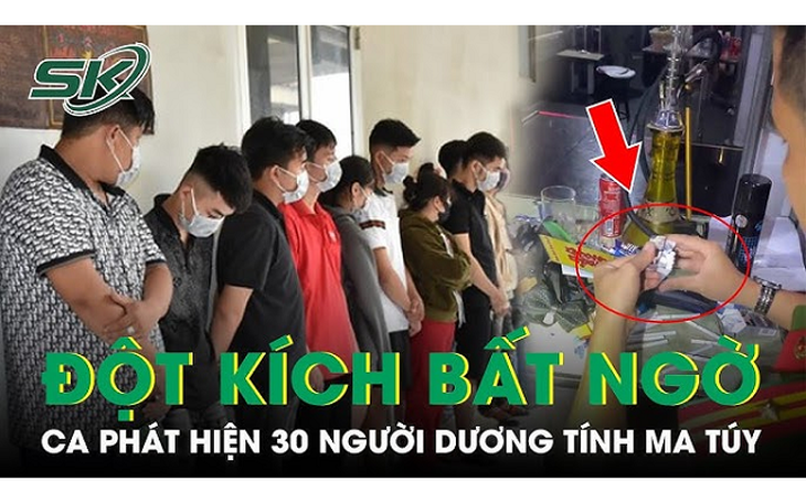 Công an đột kích phát hiện 30 người dương tính ma túy trong quán karaoke