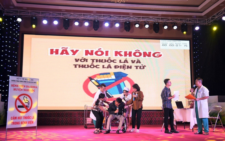 Sôi nổi truyền thông phòng chống tác hại thuốc lá từ trường học đến ngành y- Ảnh 1. Sôi nổi truyền thông phòng chống tác hại thuốc lá từ trường học đến ngành y- Ảnh 1.