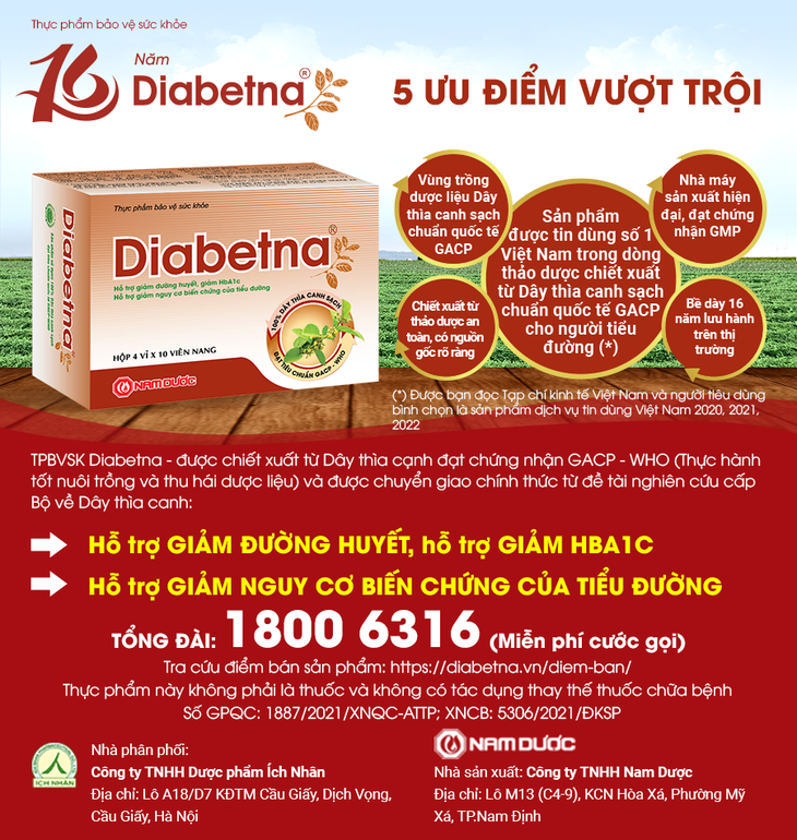 16 năm Diabetna - Ngàn lời cảm ơn cho triệu sự đồng hành và tin chọn - Ảnh 3. 16 năm Diabetna - Ngàn lời cảm ơn cho triệu sự đồng hành và tin chọn - Ảnh 3.