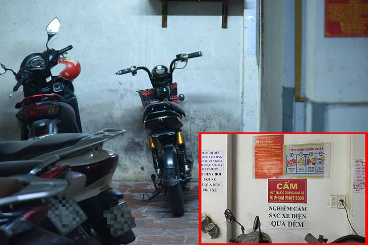 Hà Nội yêu cầu người dân không sạc xe điện qua đêm ở chung cư mini - Ảnh 1. Hà Nội yêu cầu người dân không sạc xe điện qua đêm ở chung cư mini - Ảnh 1.