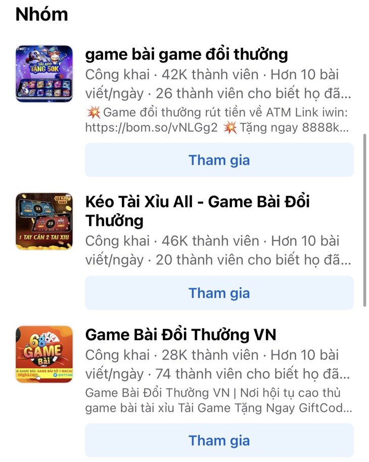 Game bài đổi thưởng dễ dàng tiếp cận trẻ em trên mạng xã hội - Ảnh 1.