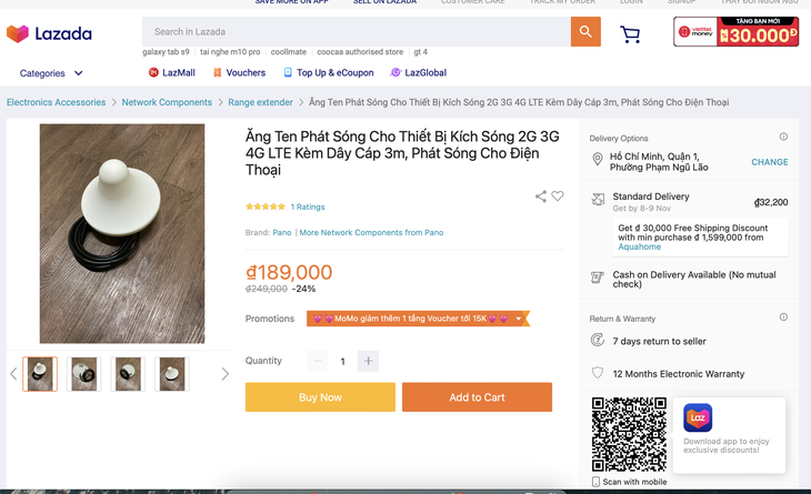 Bất chấp 'lệnh' cấm, thiết bị kích sóng điện thoại vẫn được bán tràn lan, giá chỉ hơn 100.000 đồng - Ảnh 2. Bất chấp 'lệnh' cấm, thiết bị kích sóng điện thoại vẫn được bán tràn lan, giá chỉ hơn 100.000 đồng - Ảnh 2.
