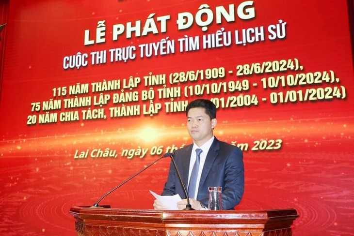 Lai Châu phát động cuộc thi trực tuyến tìm hiểu lịch sử - Ảnh 1.