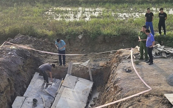 Nguyên nhân sập tấm đan cống trên cao tốc Bắc - Nam khiến 2 công nhân tử vong