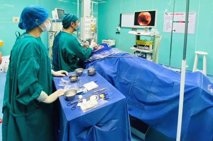 Bị cây lúa đâm vào tai, nam thanh niên bị thủng màng nhĩ - Ảnh 1.