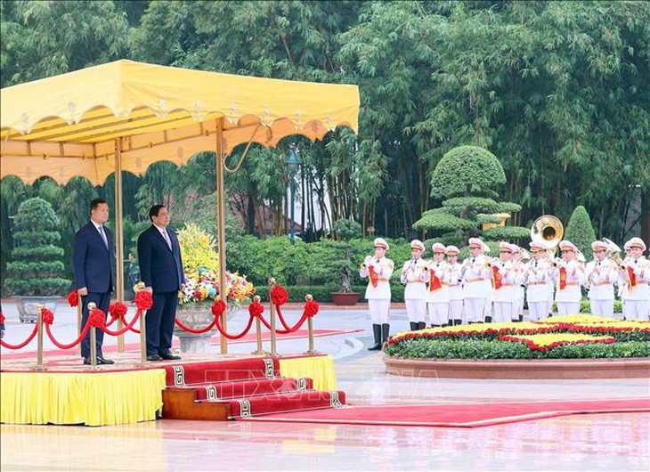 Thủ tướng Phạm Minh Chính chủ trì Lễ đón Thủ tướng Campuchia thăm chính thức Việt Nam- Ảnh 5. Thủ tướng Phạm Minh Chính chủ trì Lễ đón Thủ tướng Campuchia thăm chính thức Việt Nam- Ảnh 5.