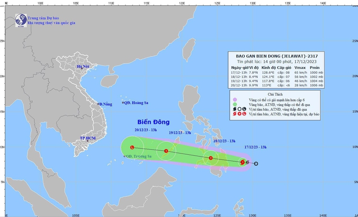 Biển Đông sắp đón bão- Ảnh 2.