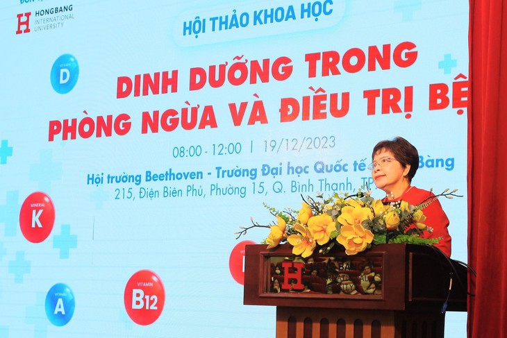 Giáo sư hàng đầu về dinh dưỡng từ Nhật Bản chủ tọa hội thảo quốc tế tại Đại học Quốc tế Hồng Bàng- Ảnh 1.
