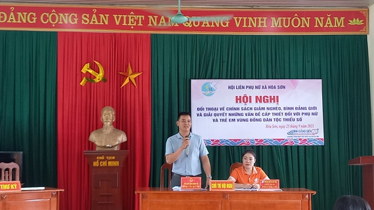 Đối thoại về những vấn đề cấp thiết đối với phụ nữ, trẻ em vùng đồng bào DTTS xã biên giới Hóa Sơn- Ảnh 2.