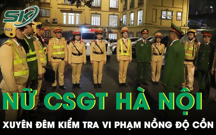Những "bóng hồng" trong tổ công tác CSGT đặc biệt kiểm tra nồng độ cồn